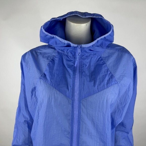 Balance Athletica Atomic Xenon Jacket Women S Cropped Purple Hooded Windbreaker - Picture 6 of 15